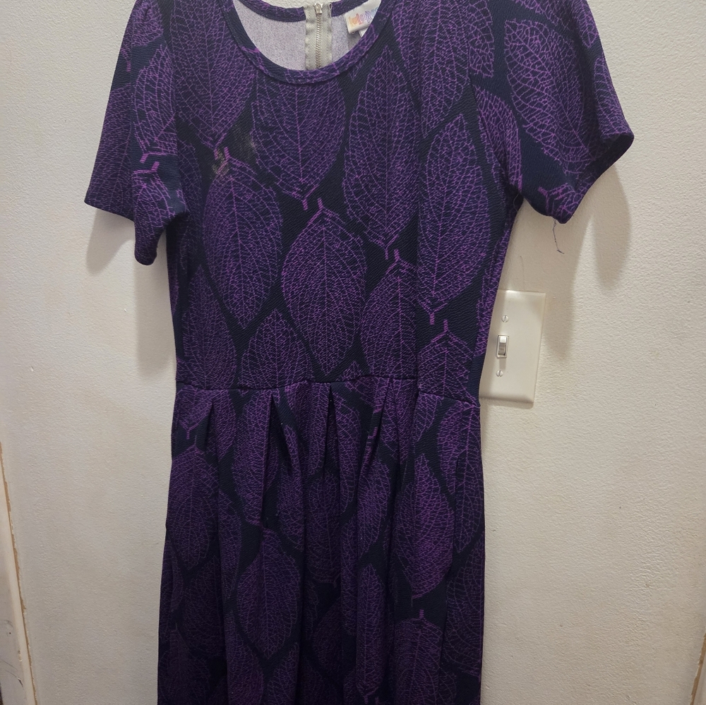 LuLaRoe Purple Patterned Dress